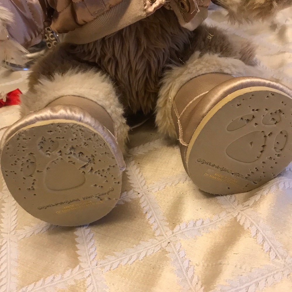 Gold build a bear dog w boots and coat - Picture 7 of 9